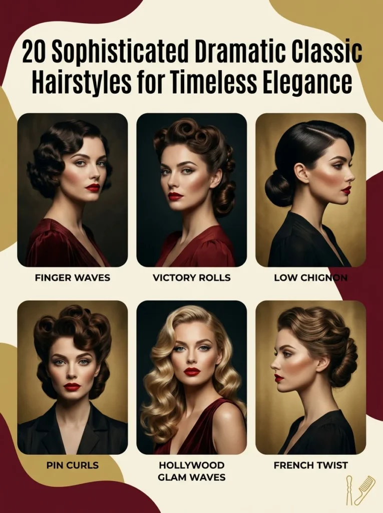 20 Sophisticated Dramatic Classic Hairstyles for Timeless Elegance