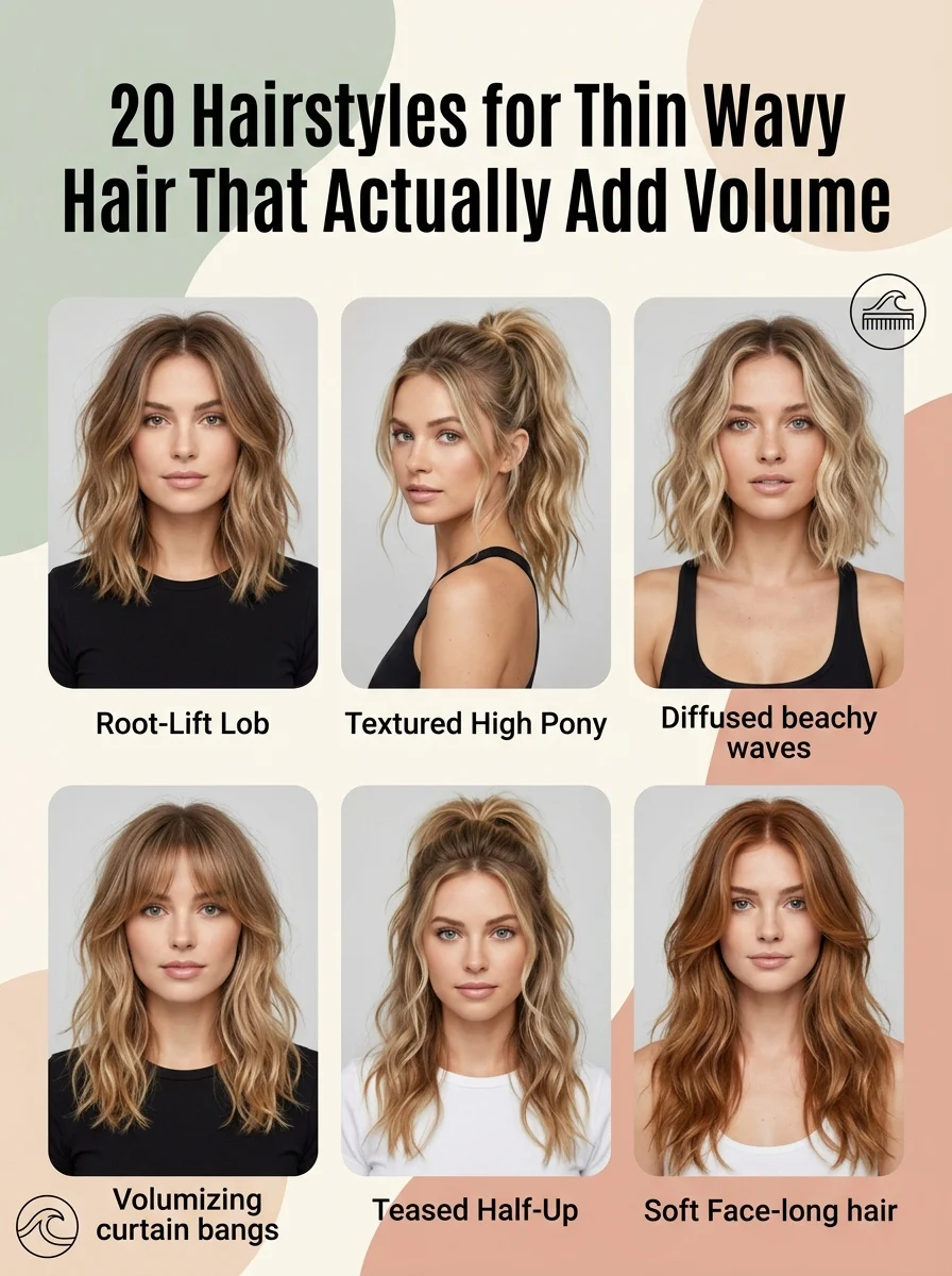 20 Volume-Boosting Hairstyles for Thin Wavy Hair