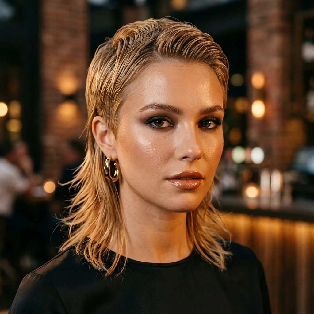 20. Evening-Out Slicked Front