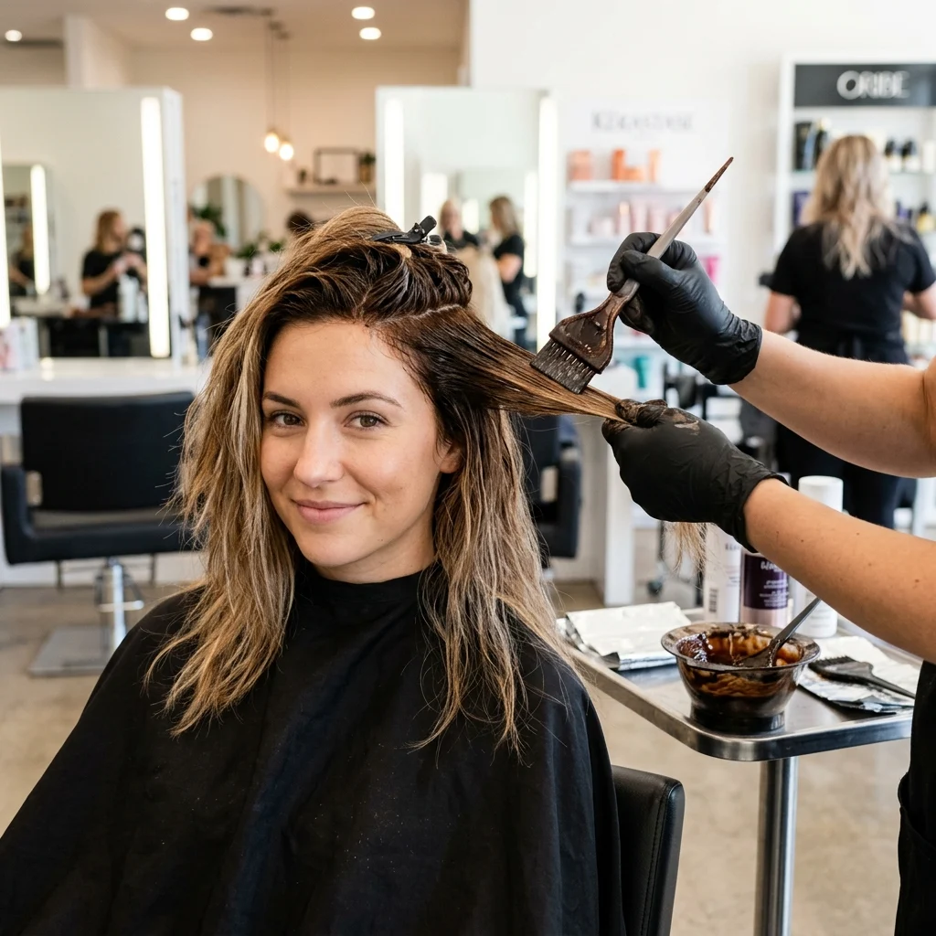 21. Reverse Balayage Caramel Base