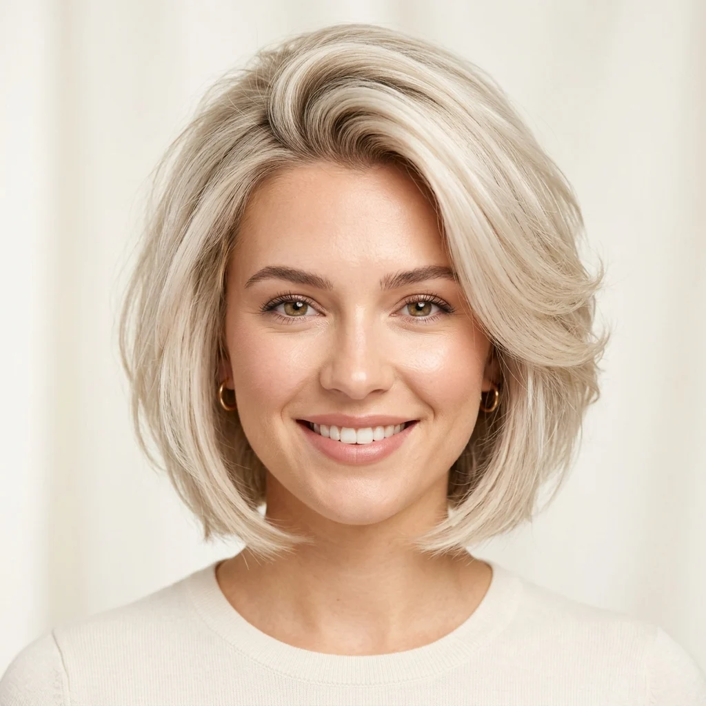 23. Pearl Blonde for Fine Hair Volume Boost