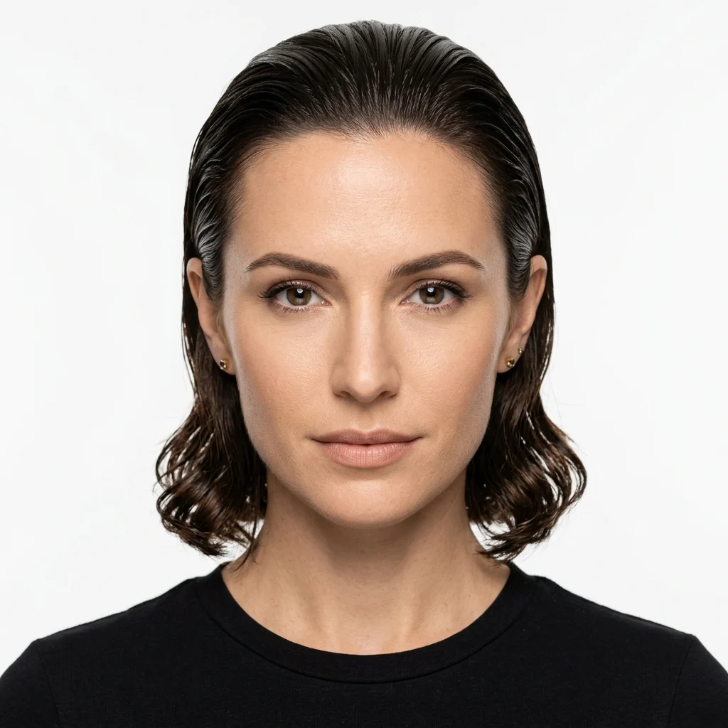 23. Slicked-Back Sleek Finish