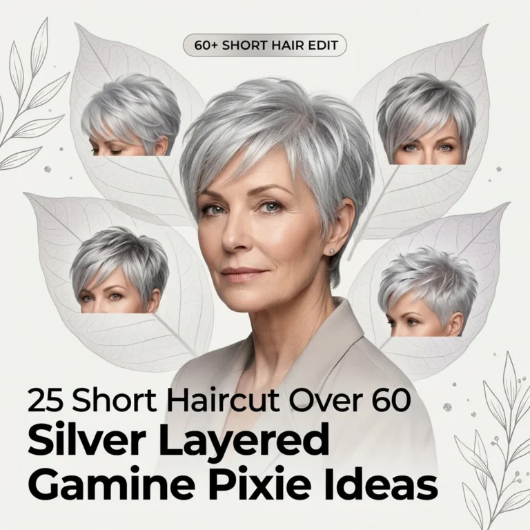 25 Short Haircut Over 60 Silver Layered Gamine Pixie Ideas