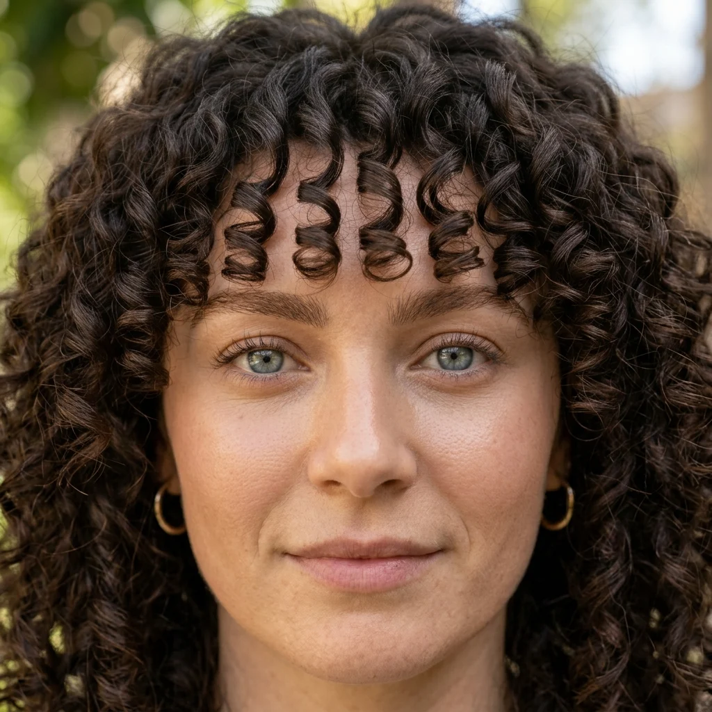 27. Bangs for Curly Hair