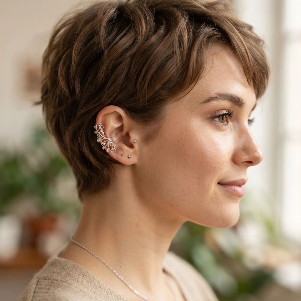 27. Delicate Ear Cuff Pairing