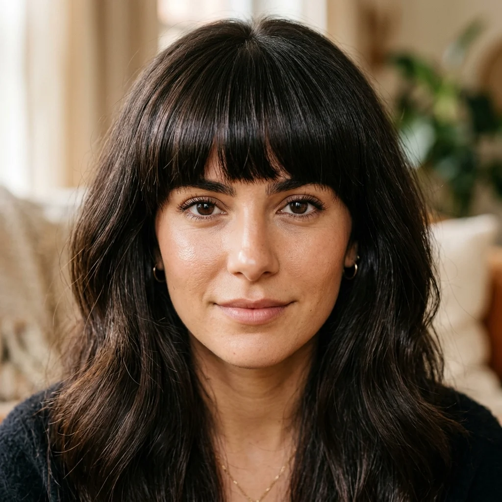 28. Bangs for Thick Hair