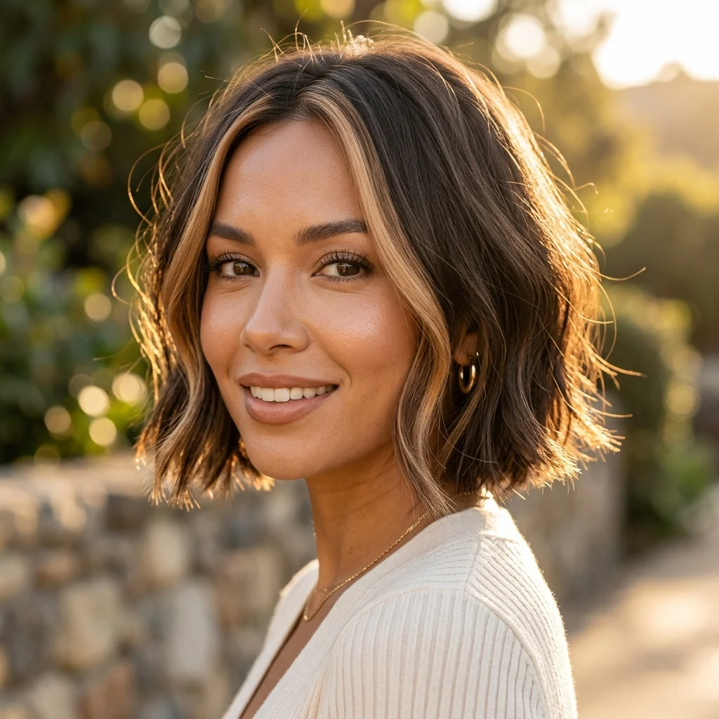28. One-Length Blunt French Bob, No Layers