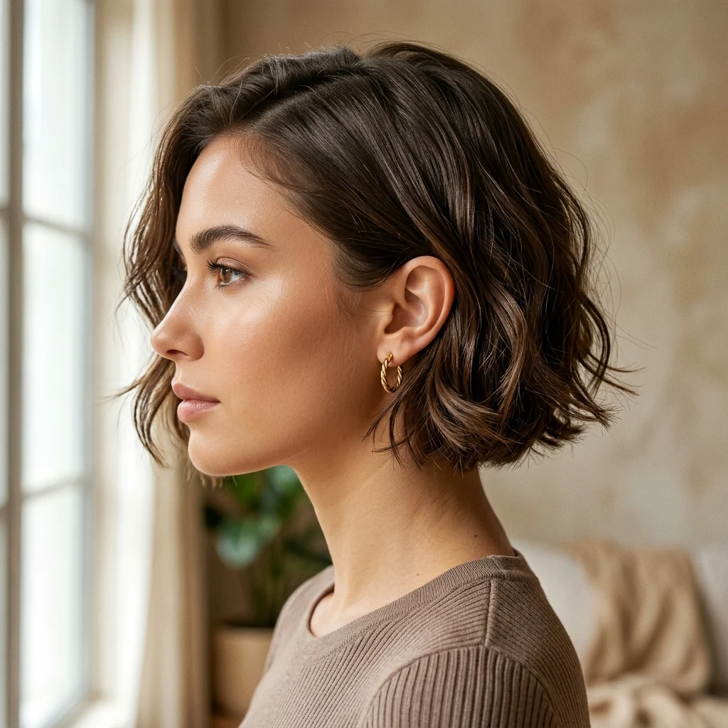 3. Blunt One-Length Bob at Jaw Length