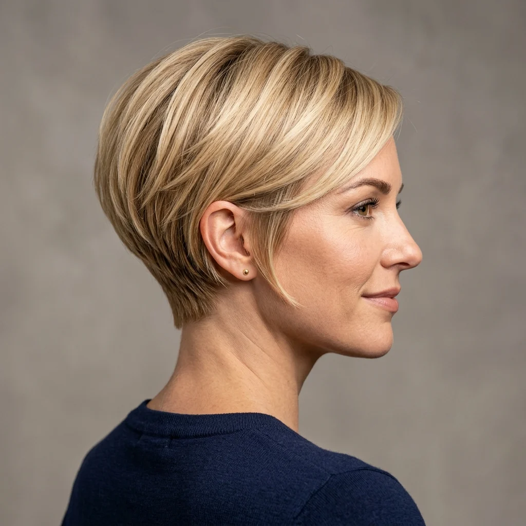 3. Classic Pixie Wedge with Graduated Nape (LENGTH & SHAPE)