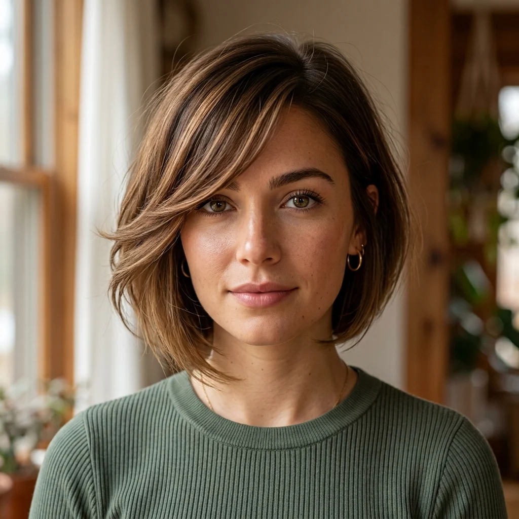 3. Long Sweeping Fringe Length