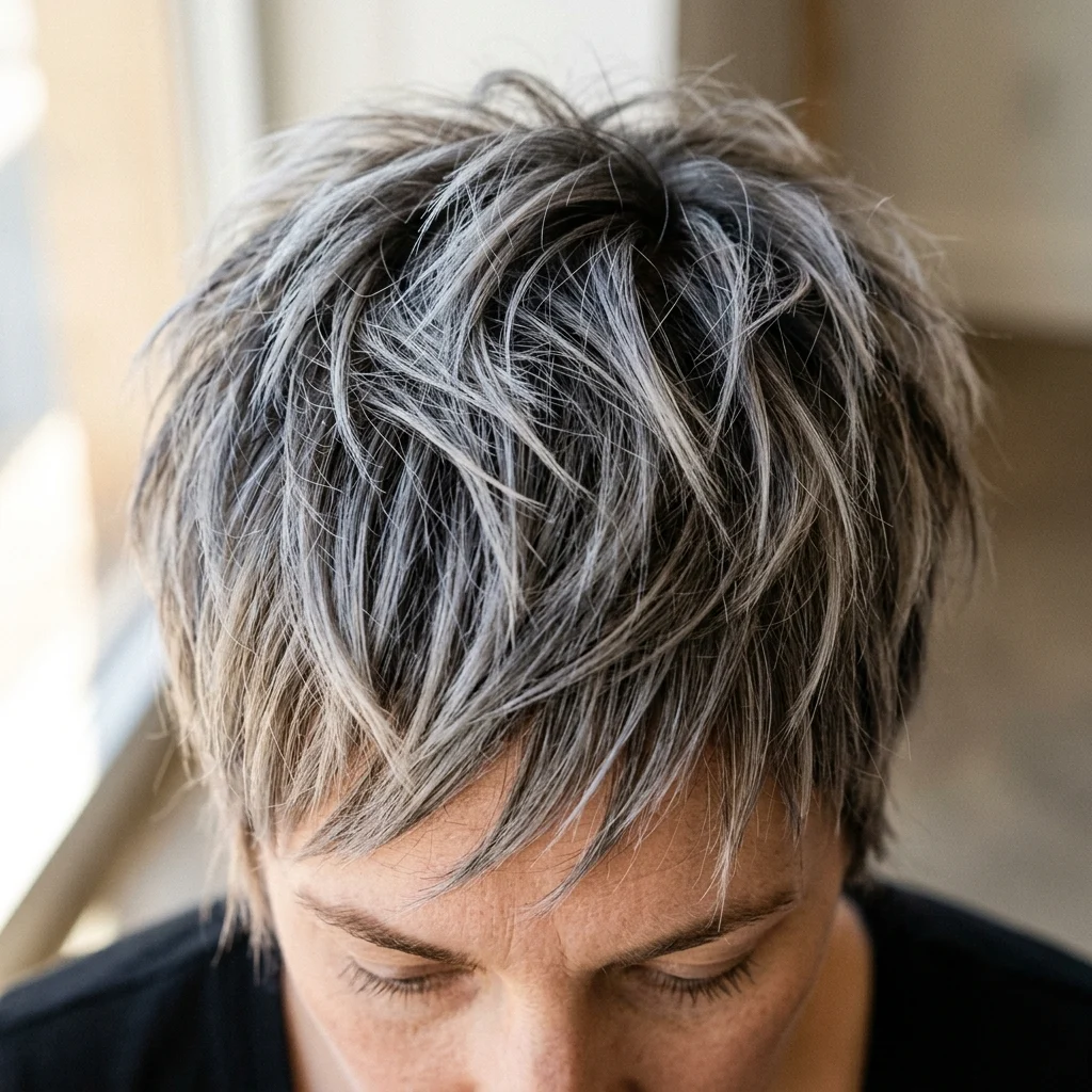 3. Razored Piecey Fringe Texture