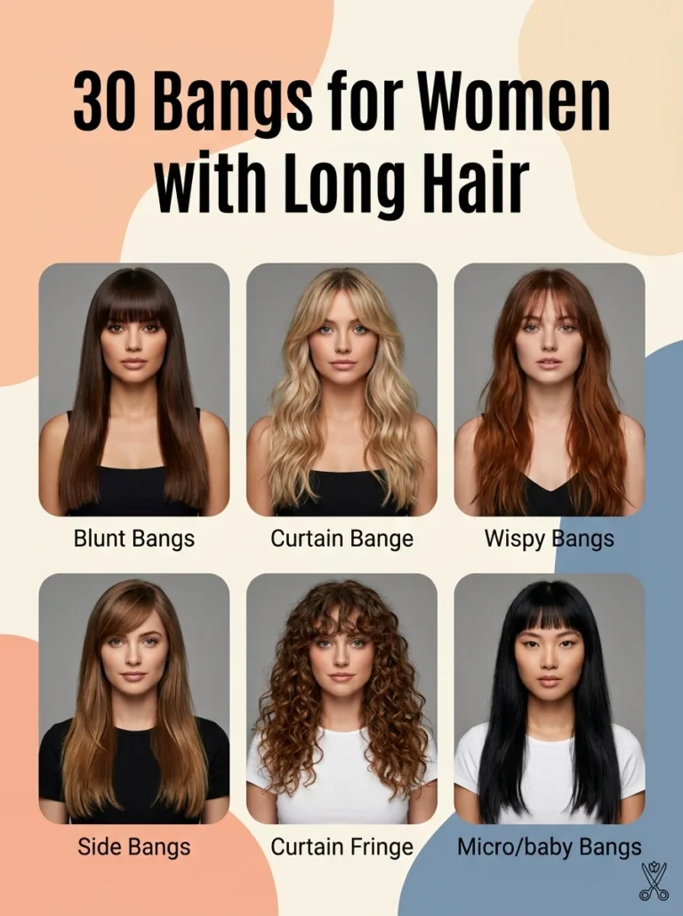 30 Bangs for Women with Long Hair Worth Saving