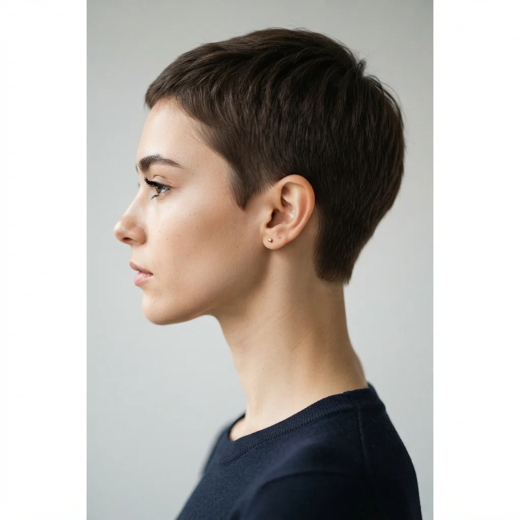 32. Classic Gamine Cropped Nape