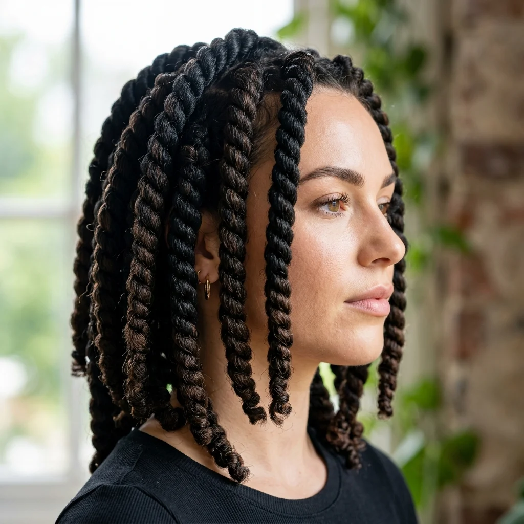 4. Chunky Jumbo Crochet Twists for Bold Texture