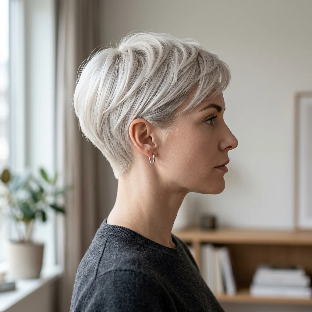 4. Classic Tapered Pixie Silhouette