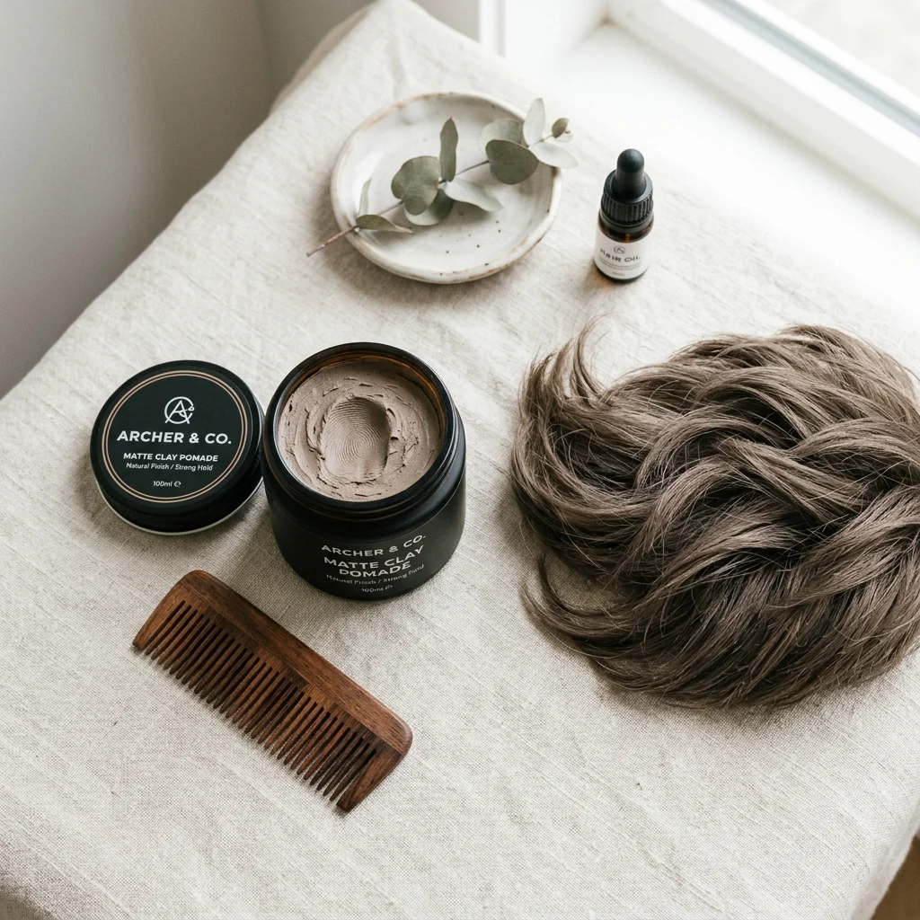4. Matte Clay Pomade for All-Day Hold