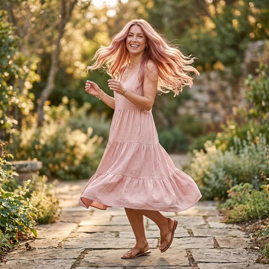 4. Rose Gold on Long Layers (CUT PAIRING)