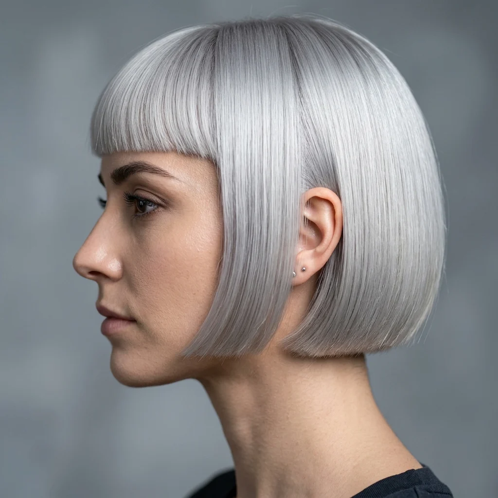 4. Sleek Polished Crop Fringe