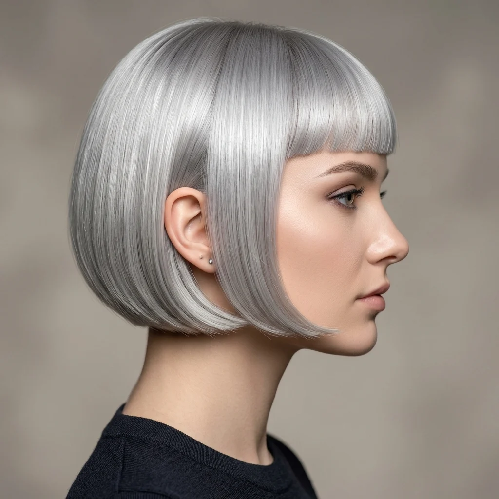 4. Sleek Polished French Bob