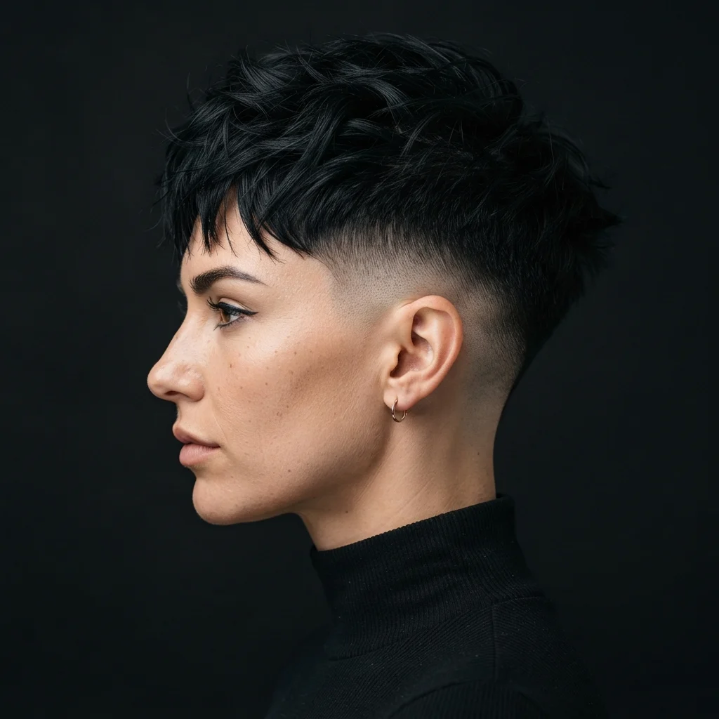 46. Skin Fade with Textured Top