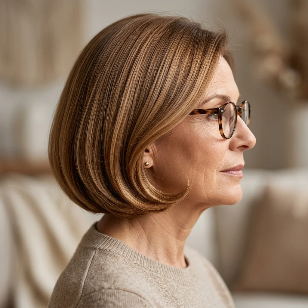 5. Blow-Dried Under Rounded Bob (STYLING)