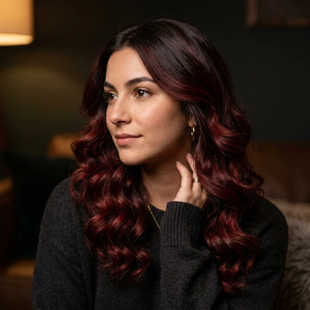 5. Cherry Cola Balayage (TECHNIQUE)