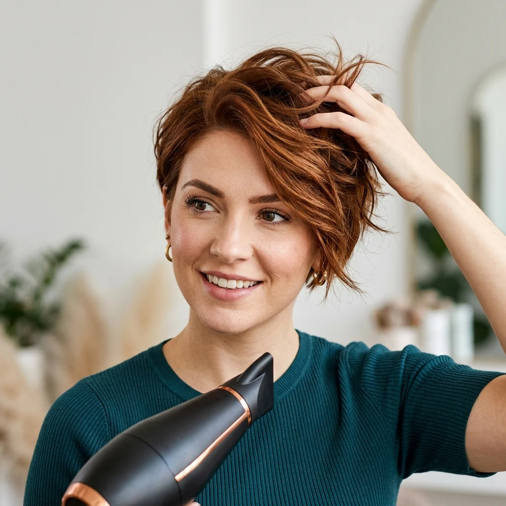 5. Finger-Dried Pixie for a Five Minute Morning Routine (STYLING TECHNIQUE)