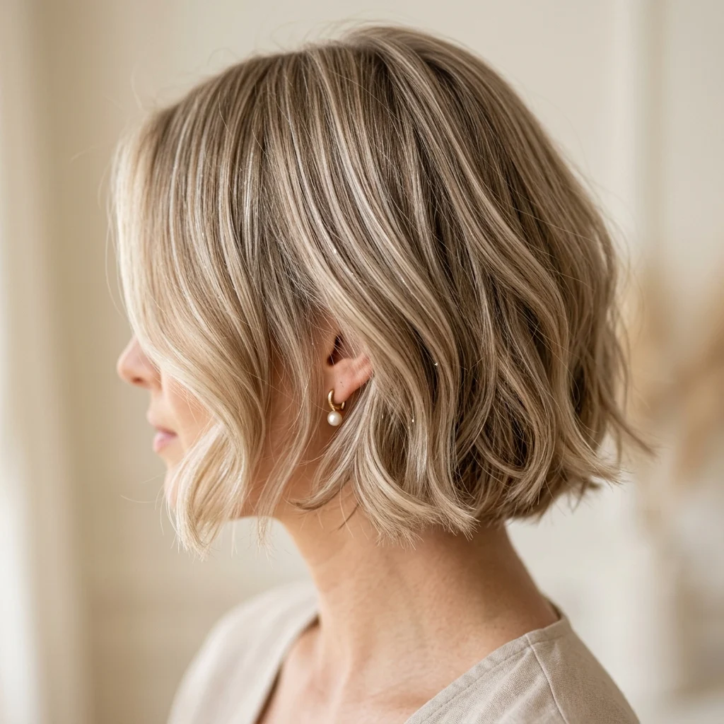 5. Pearl Highlights Woven Through Champagne Base