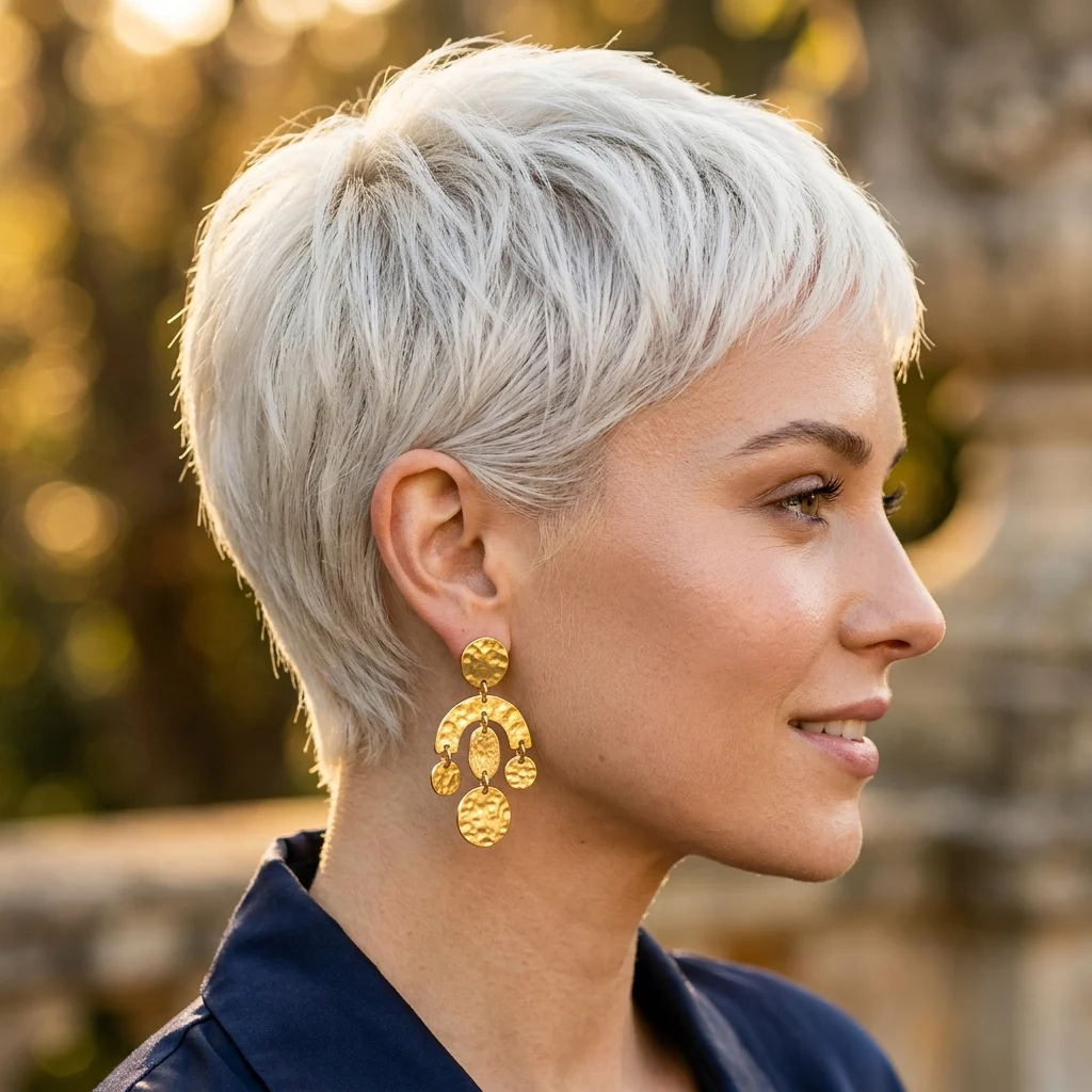 5. Statement Earring Styling Accent