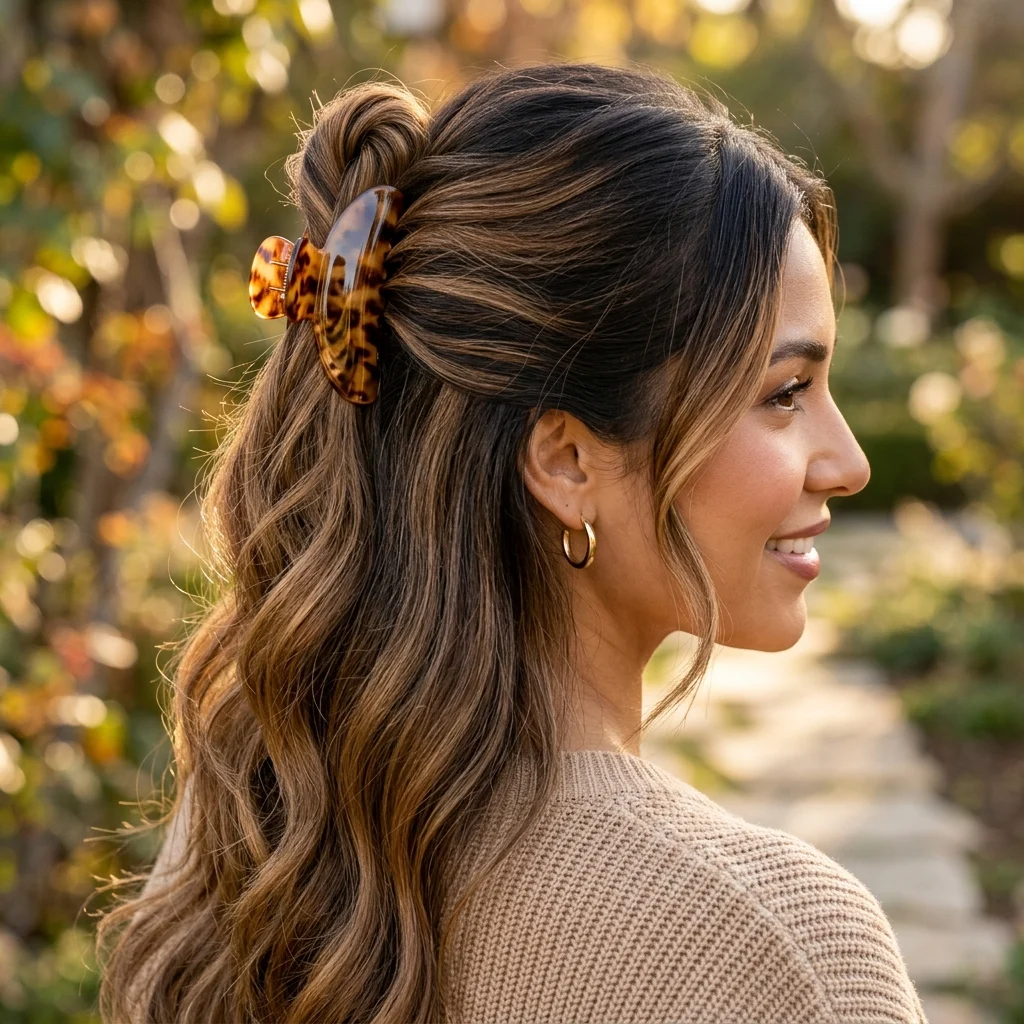 5. Tortoiseshell Clip Contrast