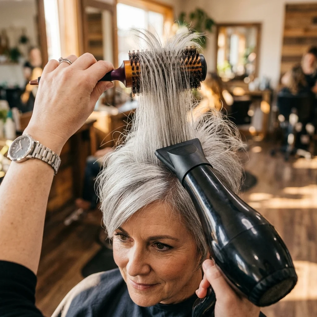6. Blow-Dry Volume at the Crown (STYLING-TECHNIQUE)