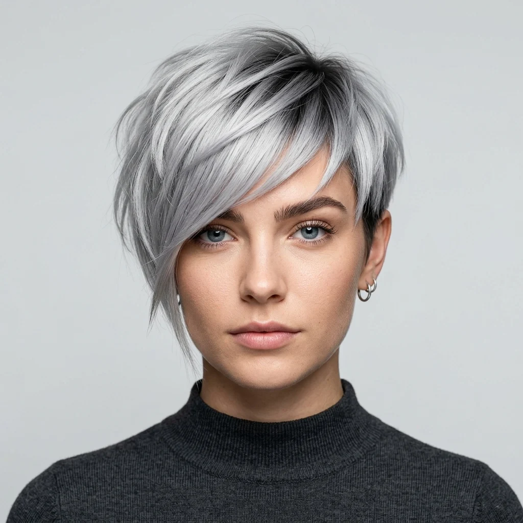 7. Asymmetrical Bixie Fringe