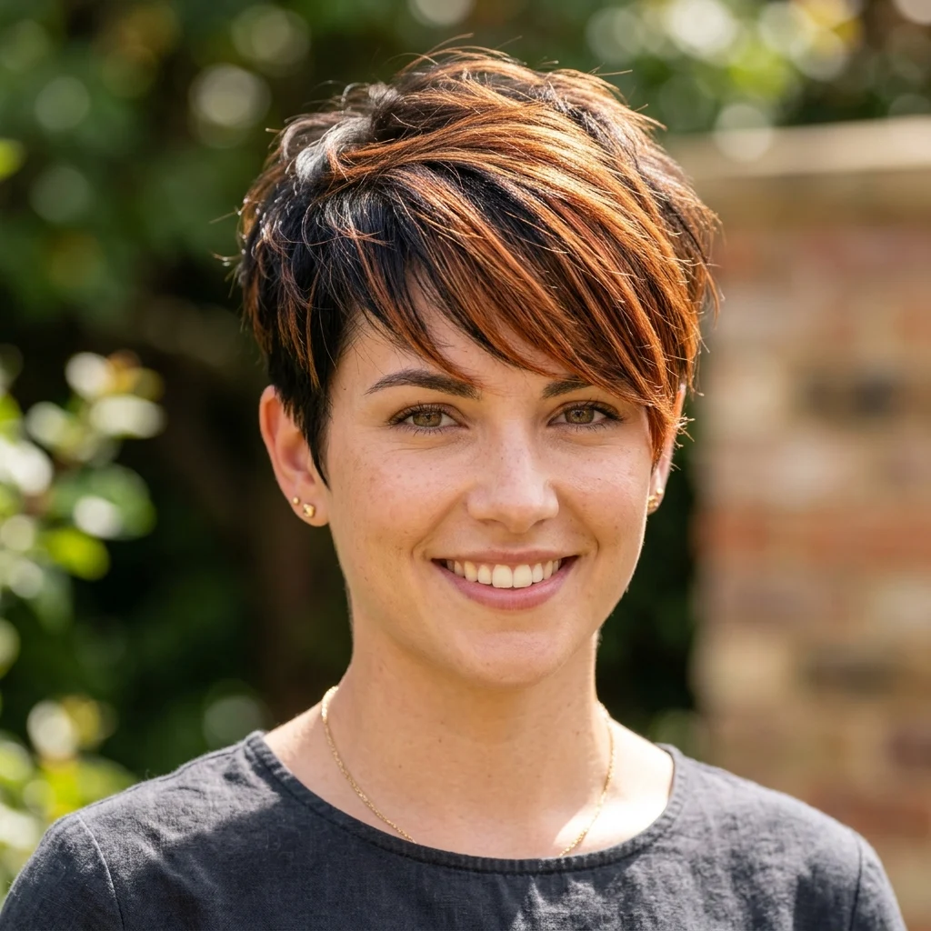 7. Copper Highlights on Pixie (CUT PAIRING)