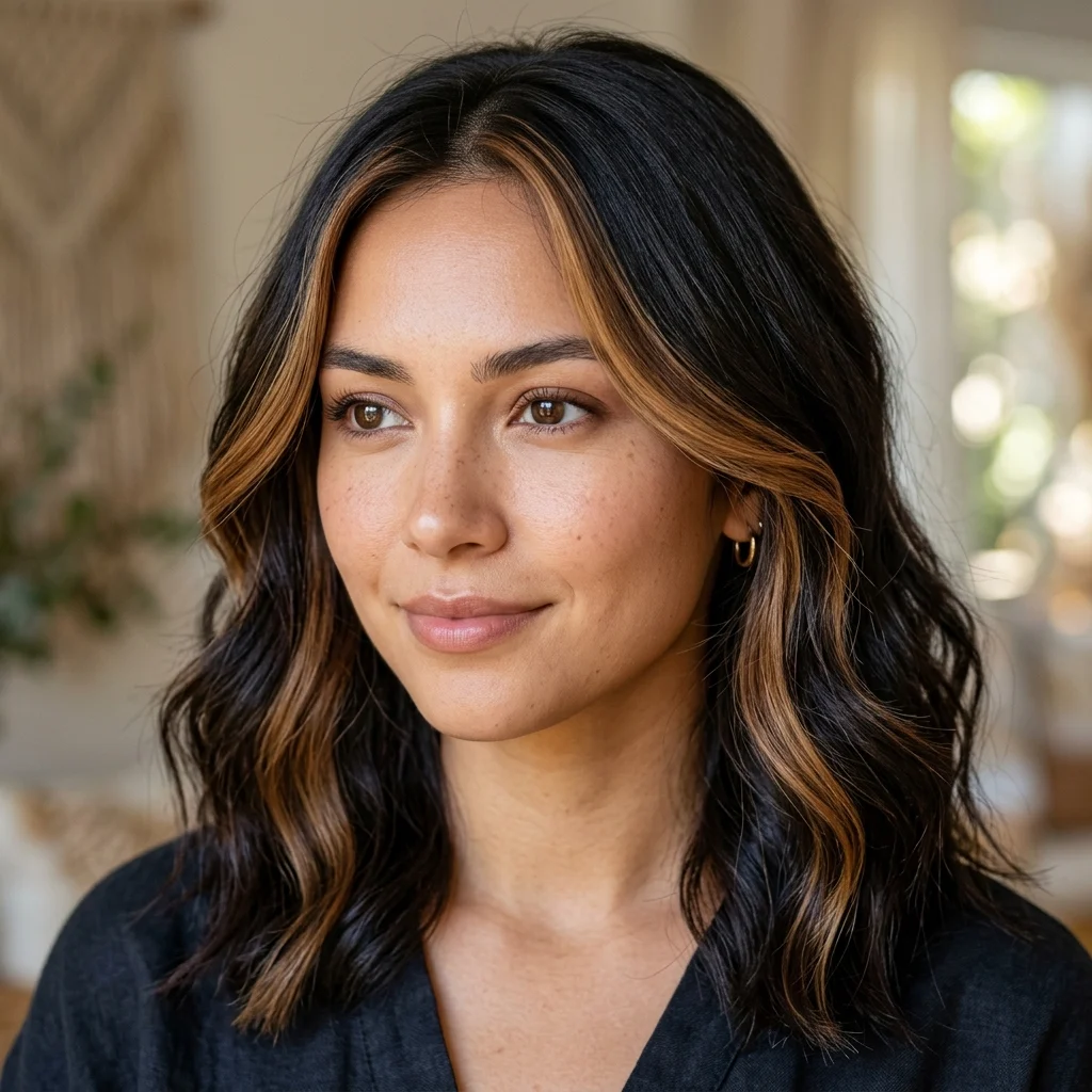 7. Face-Framing Only Balayage