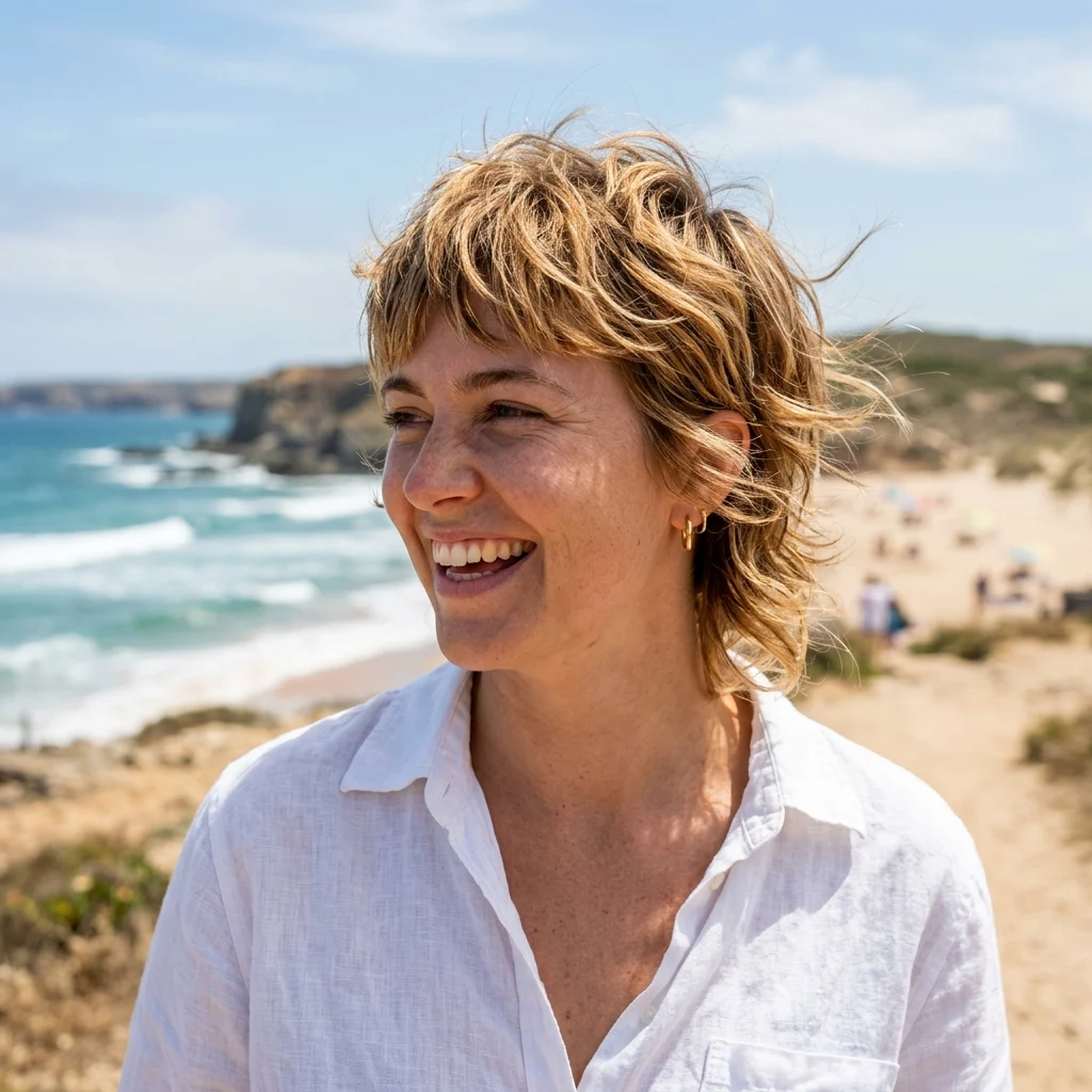 8. Beach-Day Tousled Texture