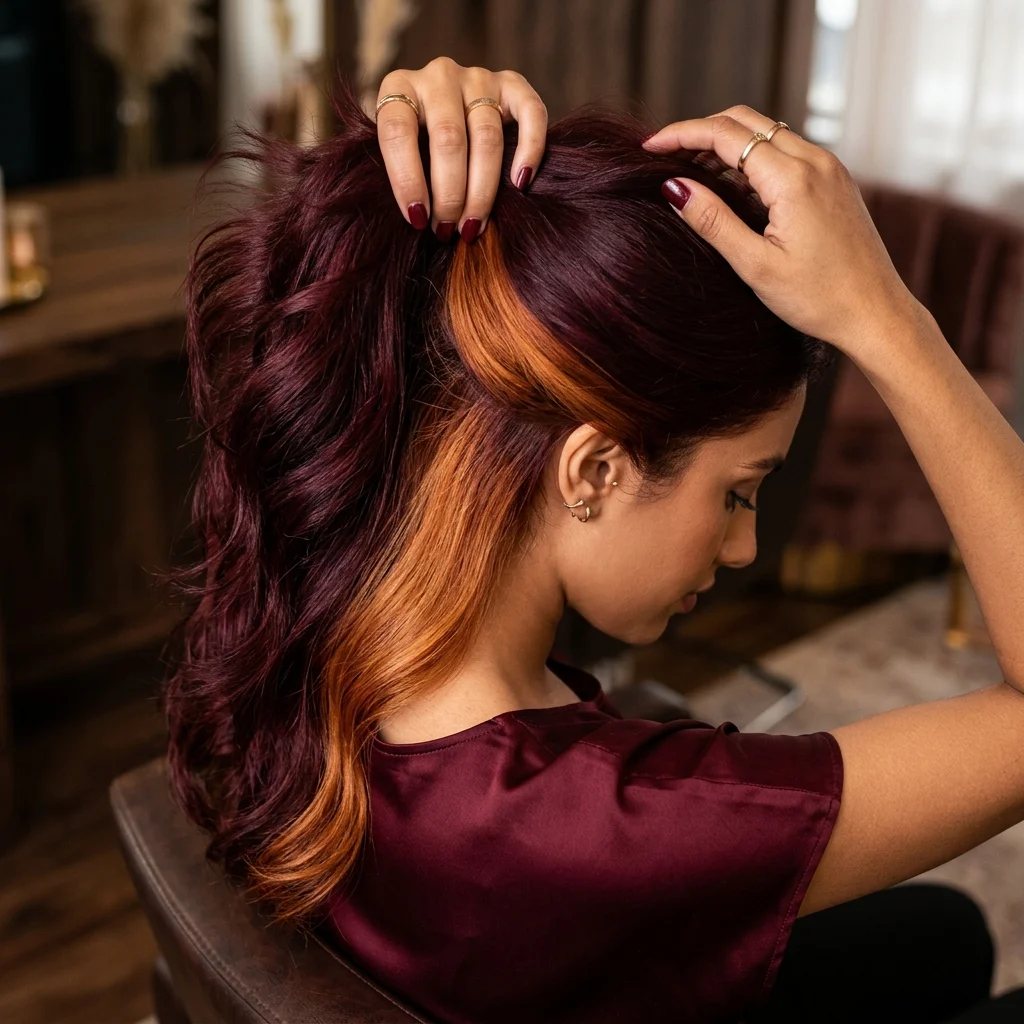 8. Burgundy Base With Copper Peekaboo Panels