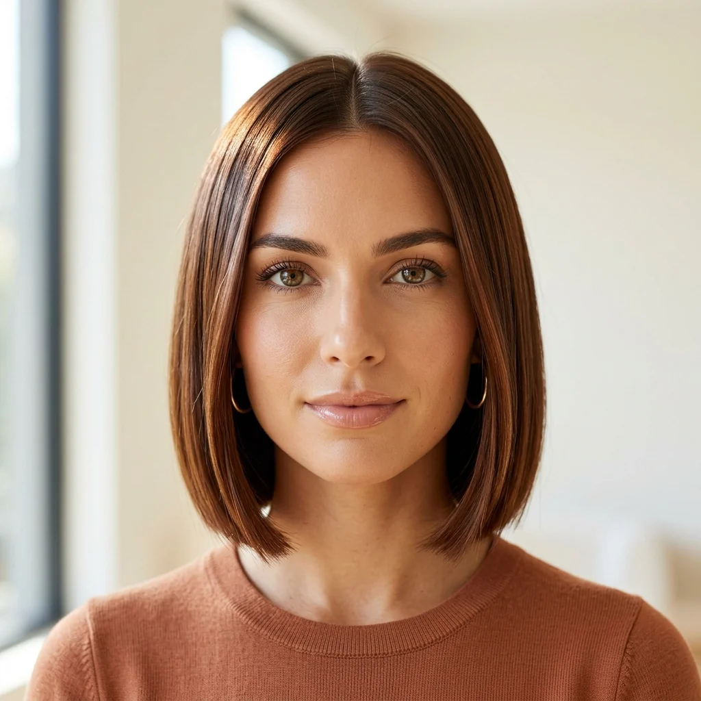 8. Glass Hair Straight Finish