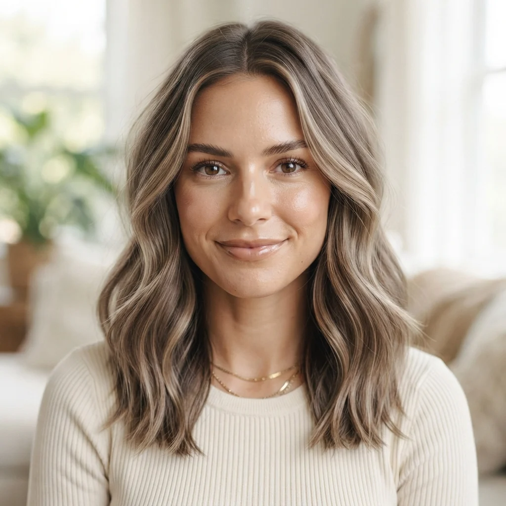8. Low Maintenance One Length Wavy Cut for Fine Hair