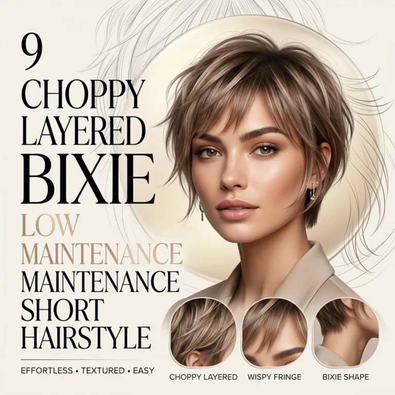 9 Choppy Layered Bixie Low Maintenance Short Hairstyle