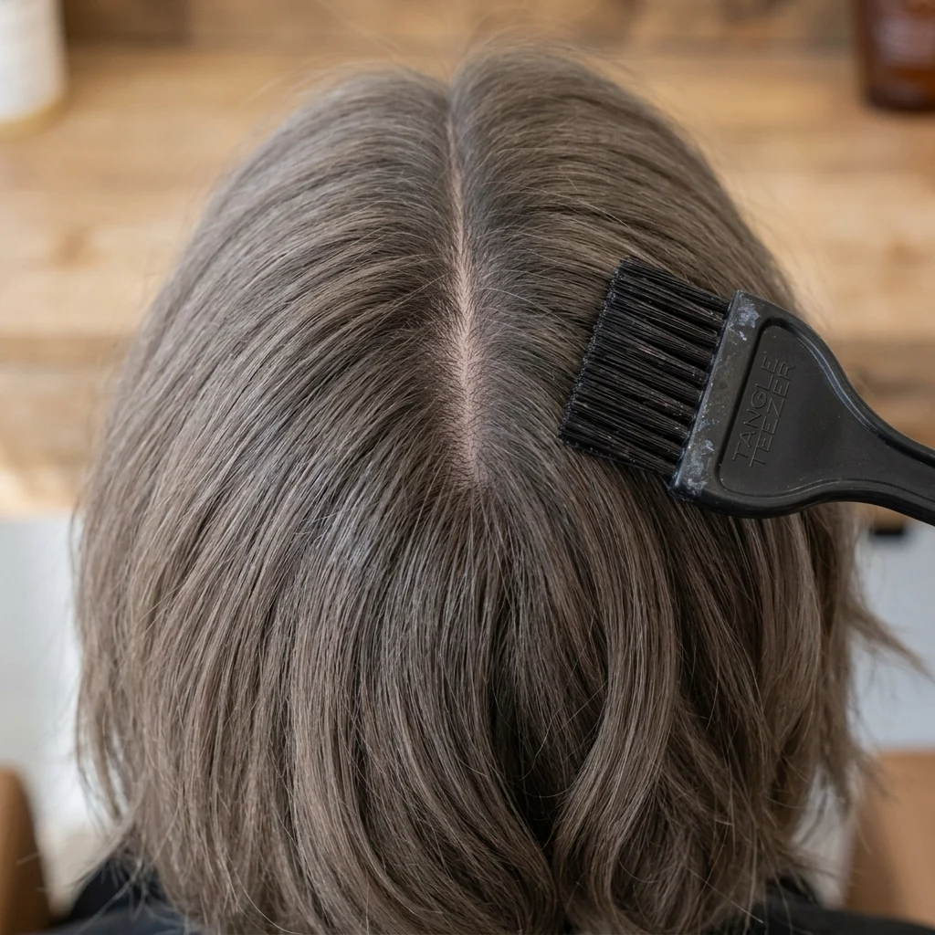 9. Cool-Toned Root Blend to Hide Grow-Out