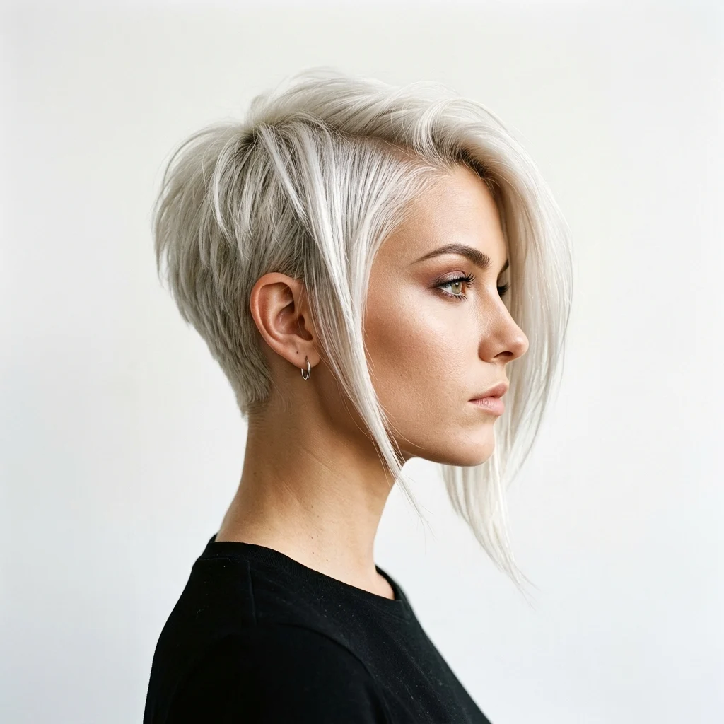 9. Extreme Asymmetrical Pixie with Long Front Piece (LENGTH & SHAPE)
