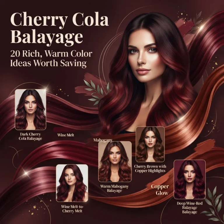 Cherry Cola Balayage 20 Rich, Warm Color Ideas Worth Saving
