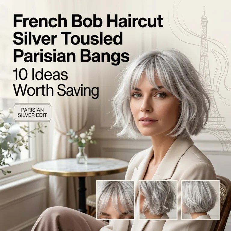 French Bob Haircut Silver Tousled Parisian Bangs 10 Ideas Worth Saving