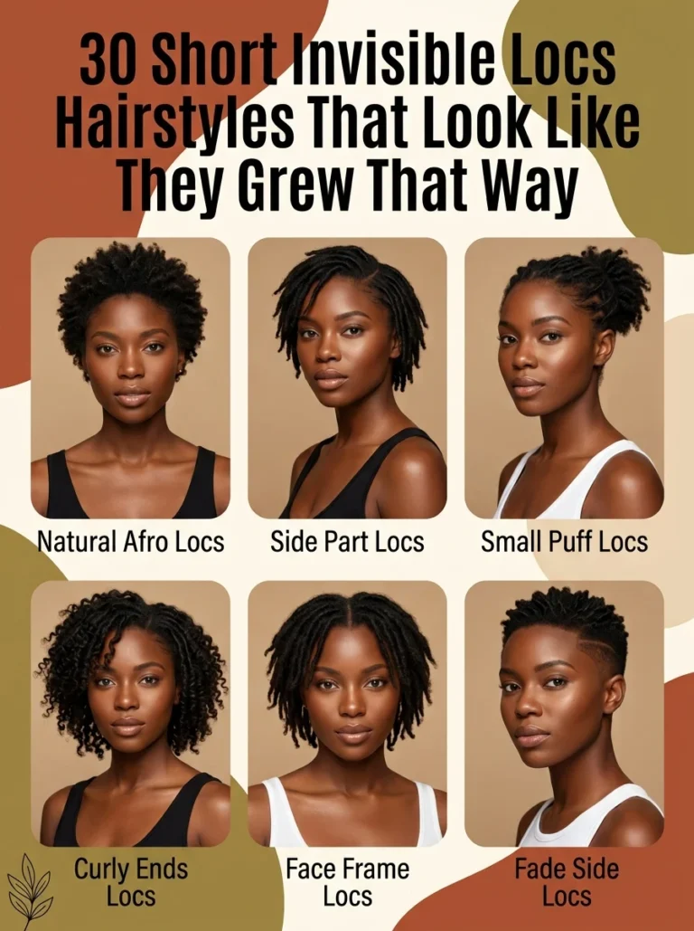 30 Short Invisible Locs Hairstyles That Look Like They Grew That Way