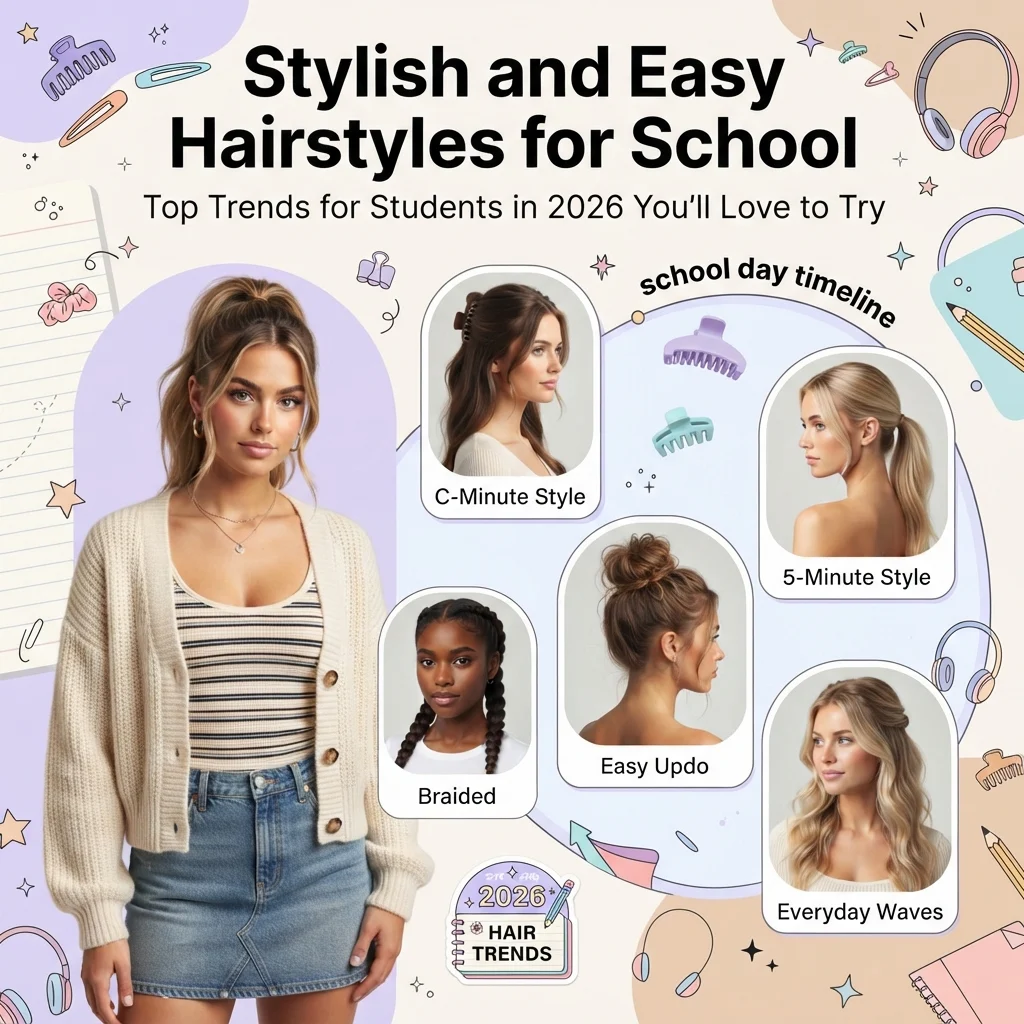 Stylish and Easy Hairstyles for School Top Trends for Students in 2026 You'll Love to Try