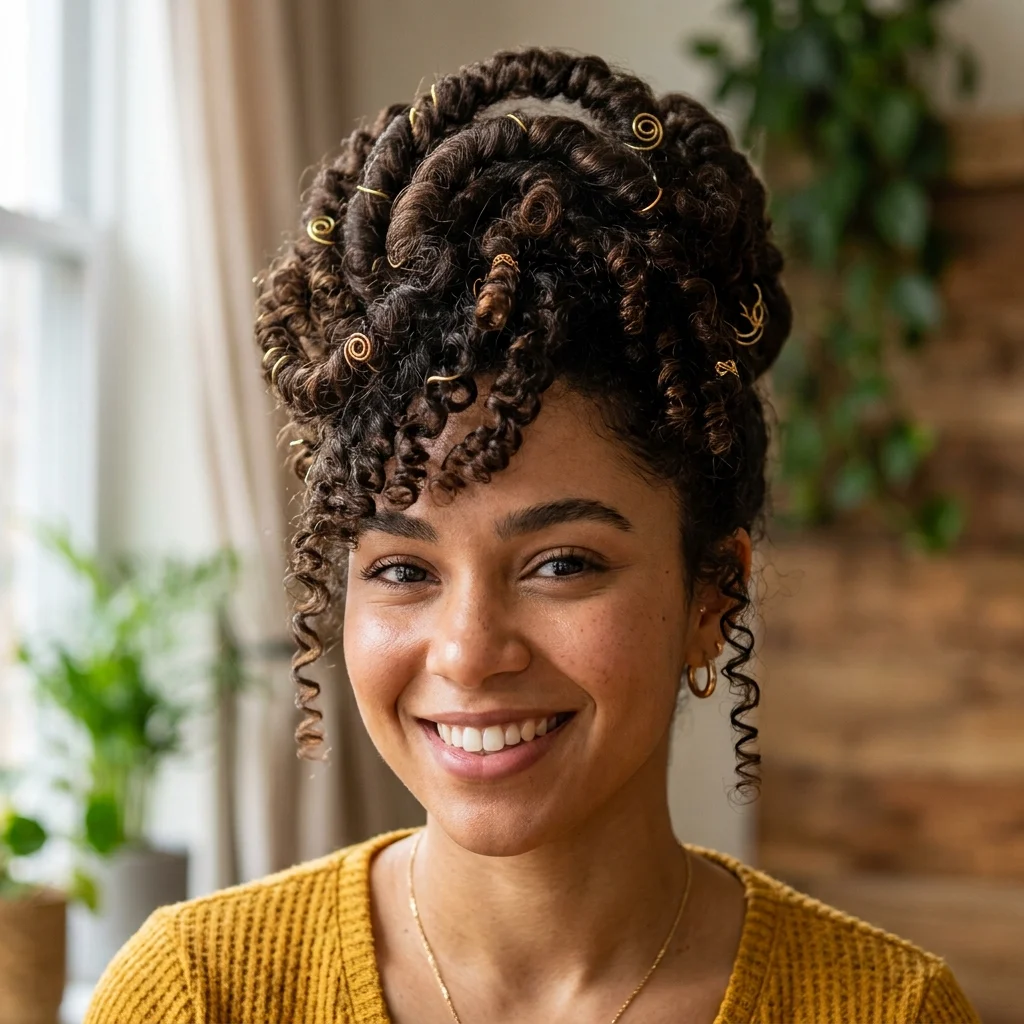 11. Whoville Swirl on Natural Curls