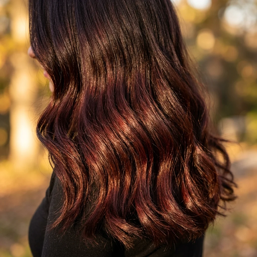 12. Chocolate Cherry Depth for Brunettes