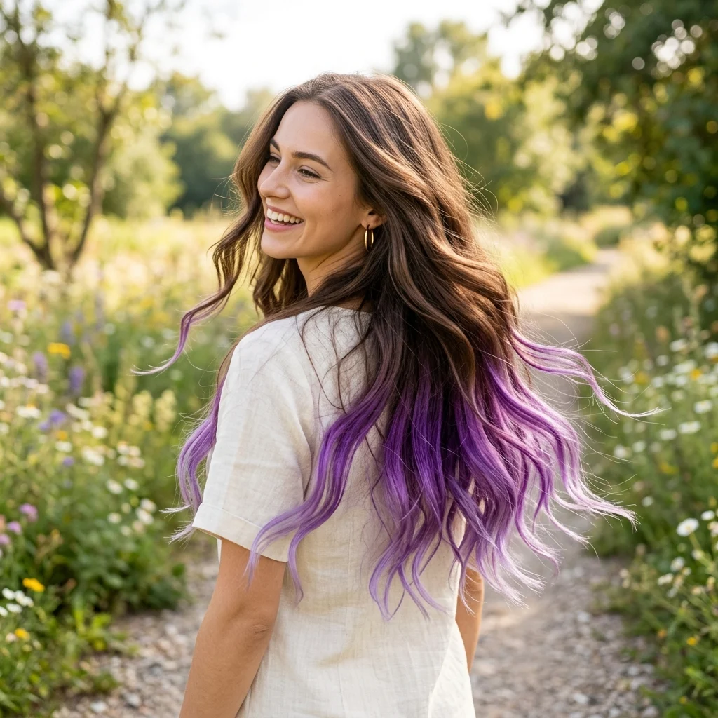 12. Clip-In Dip-Dye Ends for Temporary Drama