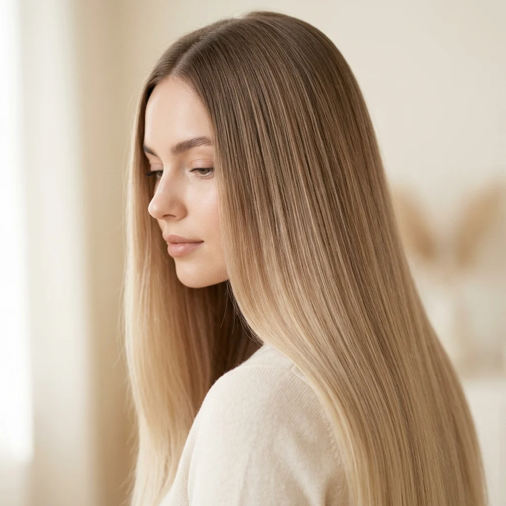 15. Low-Damage Color Melt for Fine Long Hair