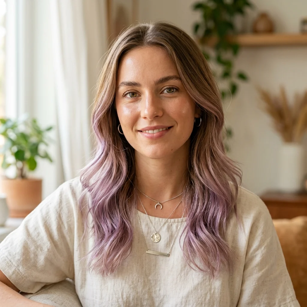 2. Lavender Balayage